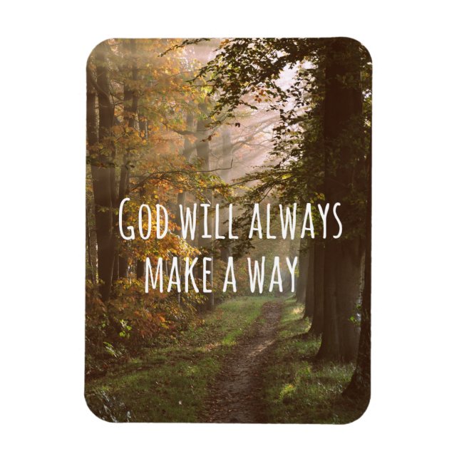 Magnet Flexible Inspiration Dieu fera une citation de la voie (Vertical)