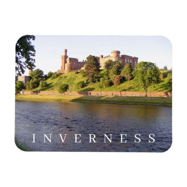 Magnet Flexible Inverness Castle vue frigo aimant (Horizontal)