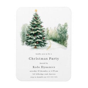 Magnet Flexible Invitation de Noël d'entreprise moderne