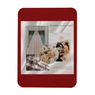 Magnet Flexible Invitation de tableau d'ambiance de mise en page v