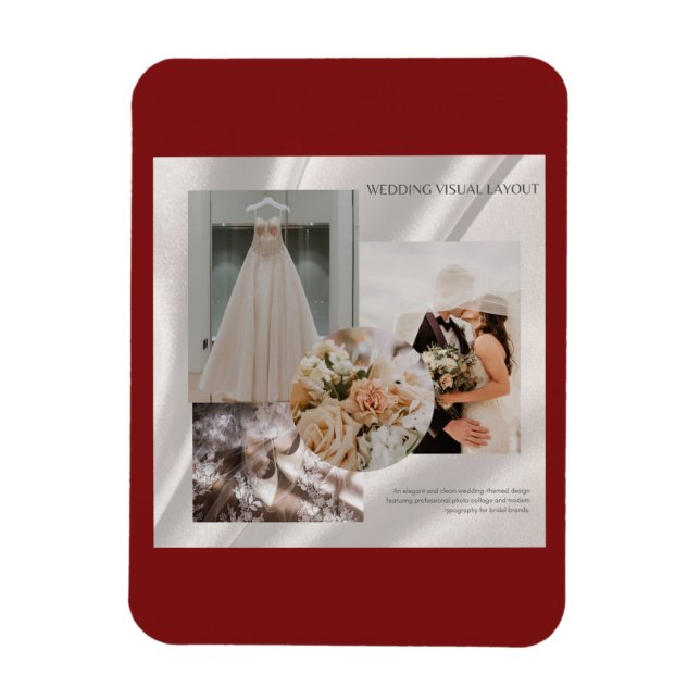 Magnet Flexible Invitation de tableau d'ambiance de mise en page v (Vertical)