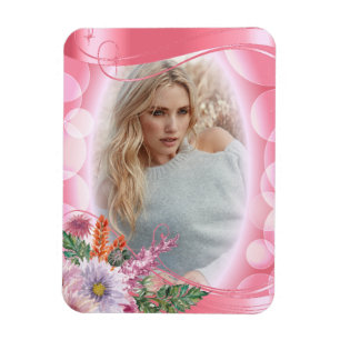 Magnet Flexible Iridescente Bokeh PInk & Pretty Flowers - do-it-yo