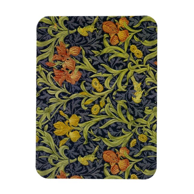 Magnet Flexible Iris Motif (par William Morris) (Vertical)