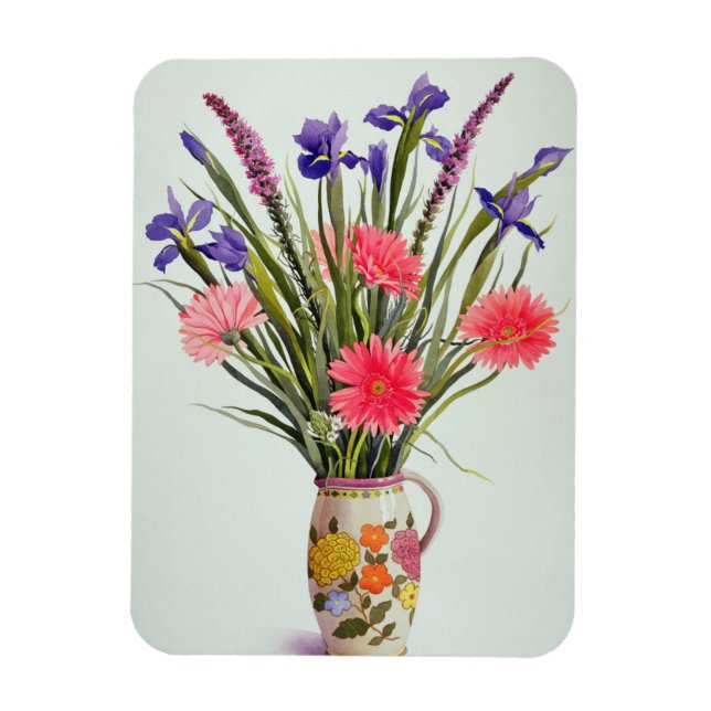 Magnet Flexible Irises et Berbera dans un Jug hollandais (Vertical)