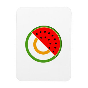 Magnet Flexible IRLANDE AVEC PALESTINE - Watermelon