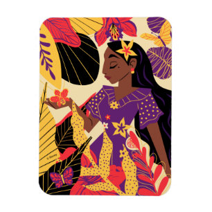 Magnet Flexible Isabela d'Encanto   Graphique floral