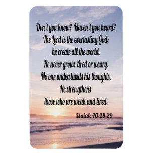 Magnet Flexible Isaïe 40:28-29