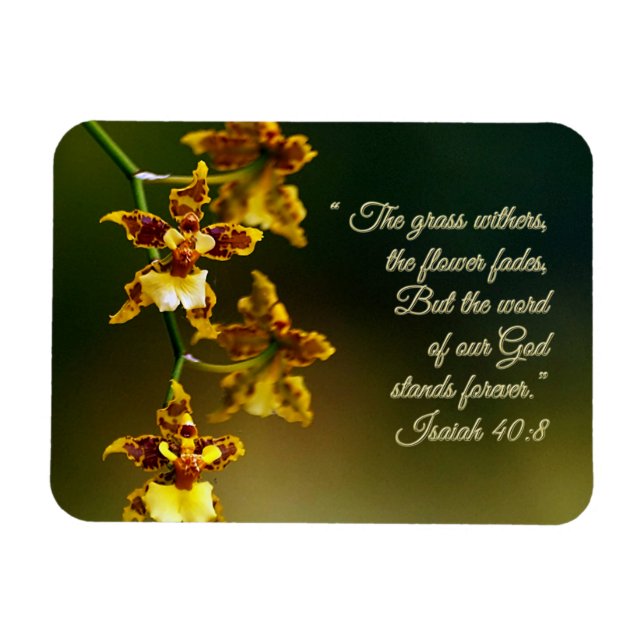 Magnet Flexible Isaïe 40:8 Inspirationnel (Horizontal)