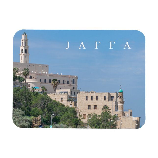 Magnet Flexible Israel Jaffa Old Town view frigo aimant (Horizontal)