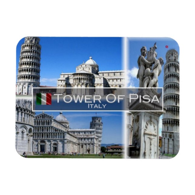 Magnet Flexible IT Italie - La Tour De Pise - (Horizontal)