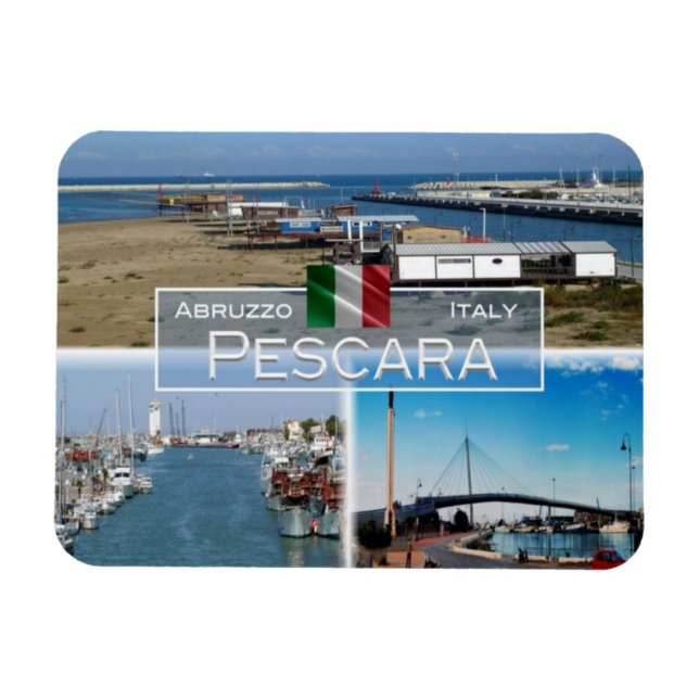 Magnet Flexible IT Italie - Pescara - Le pont de la mer - - (Horizontal)