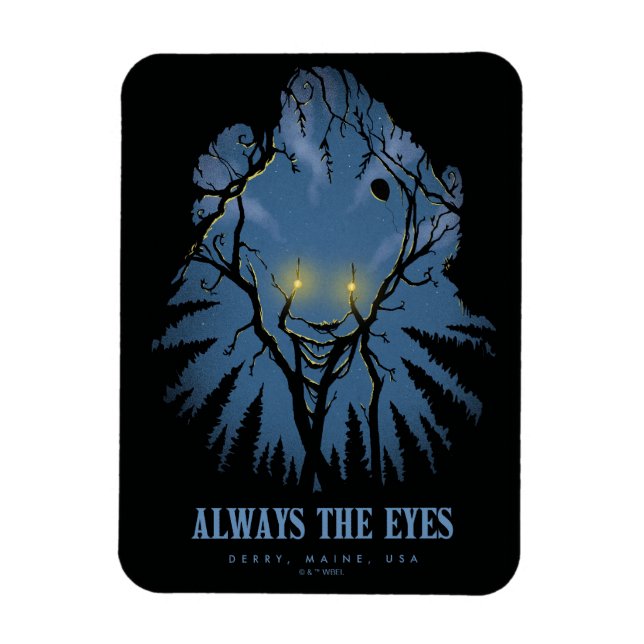 Magnet Flexible IT Toujours Les Yeux Arbres Paréidoliques Tops (Vertical)