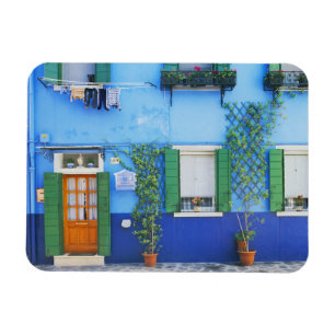 Magnet Flexible Italie, Burano. Une maison colorée à Burano près