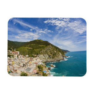 Magnet Flexible Italie, Cinque Terre, Vernazza, Ville à flanc de c