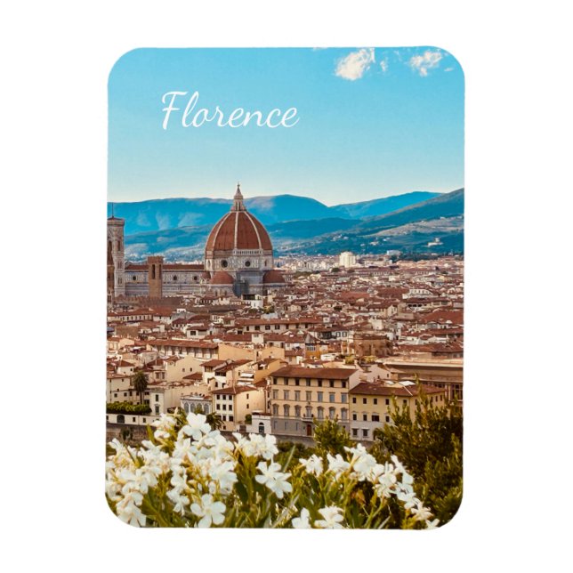 Magnet Flexible Italie customisée Florence Photographie (Vertical)