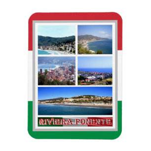 Magnet Flexible Italie - Ligurie - Riviera Ponente - Mosaic - Magn