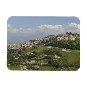 Magnet Flexible Italie, Sicile, Enna, Calascibetta, Vue matinale
