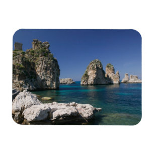 Magnet Flexible Italie, Sicile, Scopello, Rocks de Tonnara