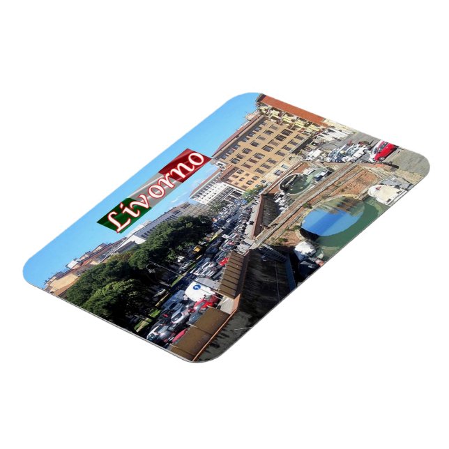 Magnet Flexible Italie - Toscane - Livorno - Scali delle Pietre - (Côté Gauche)