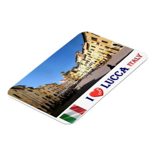 Magnet Flexible Italie - Toscane - Lucca - I Love -
