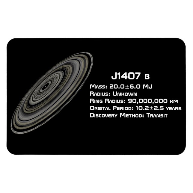 Magnet Flexible J1407 b (1SWASP J140747.93-394542.6 b) (Horizontal)
