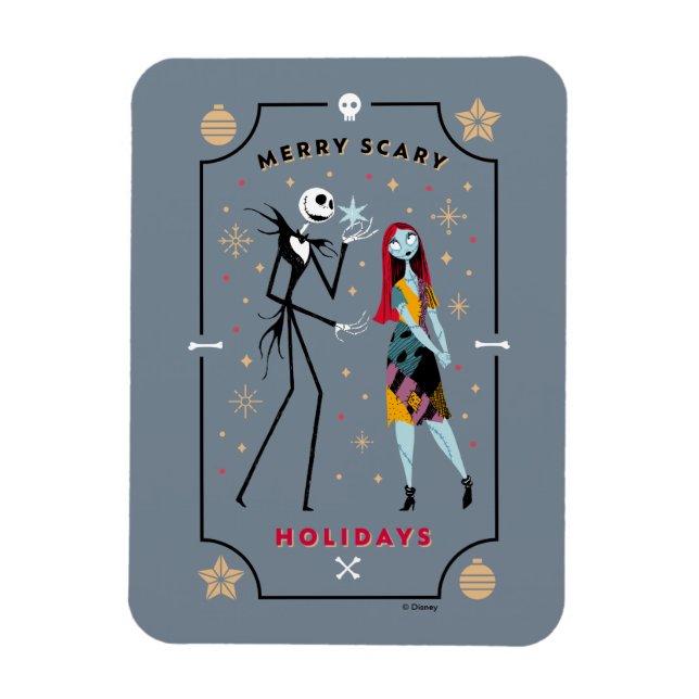Magnet Flexible Jack & Sally | Joyeux congés de peur (Vertical)
