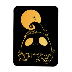Magnet Flexible Jack Skellington sur Jack Theme Spiral Hill
