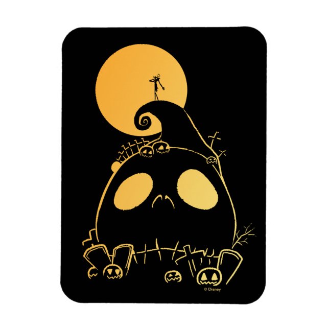 Magnet Flexible Jack Skellington sur Jack Theme Spiral Hill (Vertical)