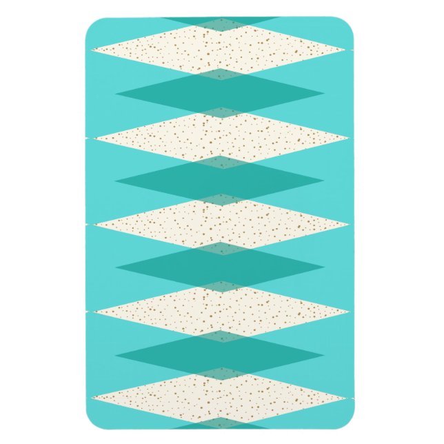 Magnet Flexible Jacquard moderne moyen siècle Aimant flexible (Vertical)