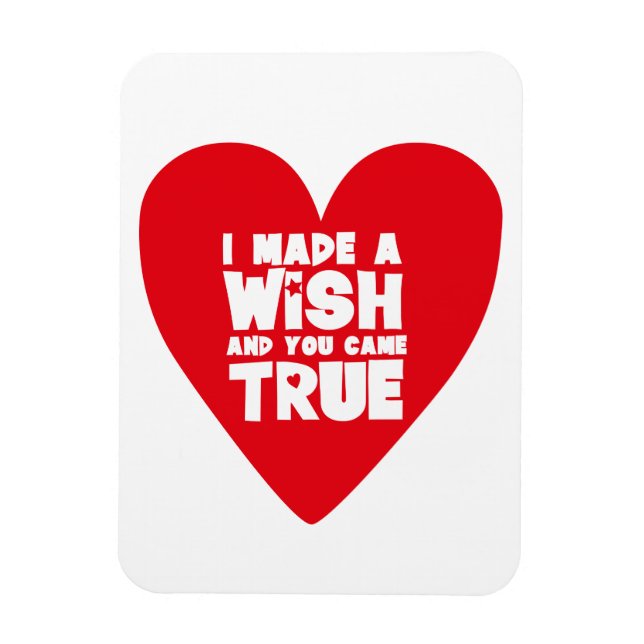 Magnet Flexible J'AI FAIT UN COEUR D'Amour SOUHAITABLE (Vertical)