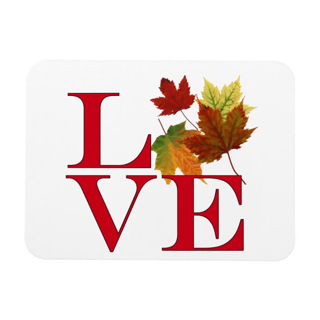 Magnet Flexible J'aime l'automne (Horizontal)