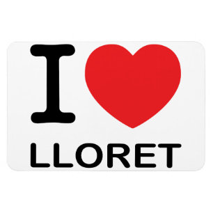 Magnet Flexible J'aime Lloret - aimant flexible