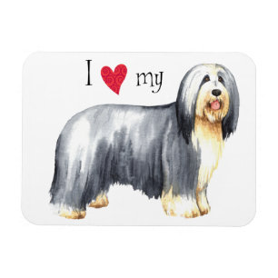 Magnet Flexible J'aime mon collie barrée