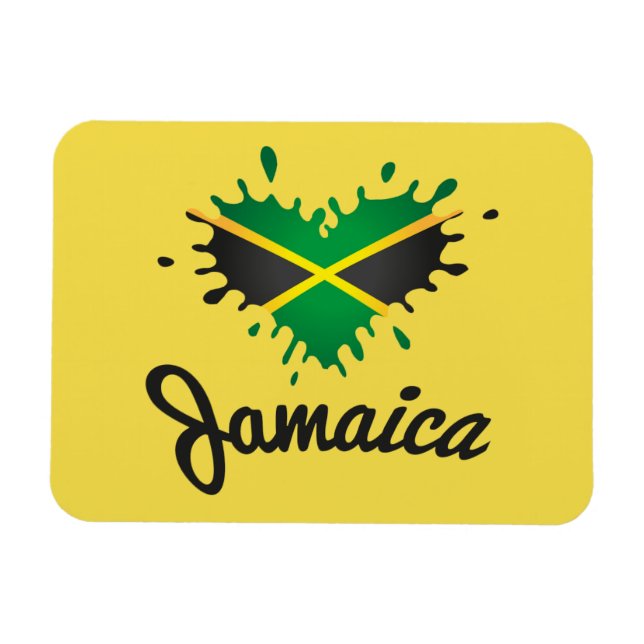 Magnet Flexible Jamaica Flag Island - Proud Jamaicans (Horizontal)