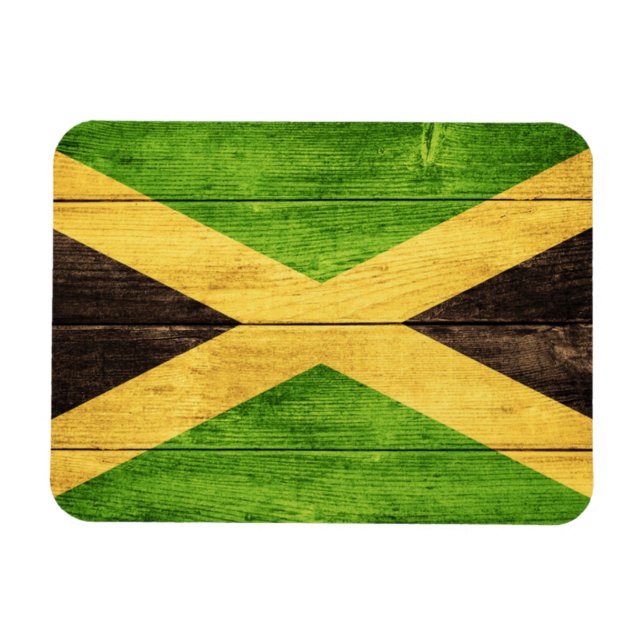 Magnet Flexible Jamaica Flag Island - Proud Jamaicans (Horizontal)