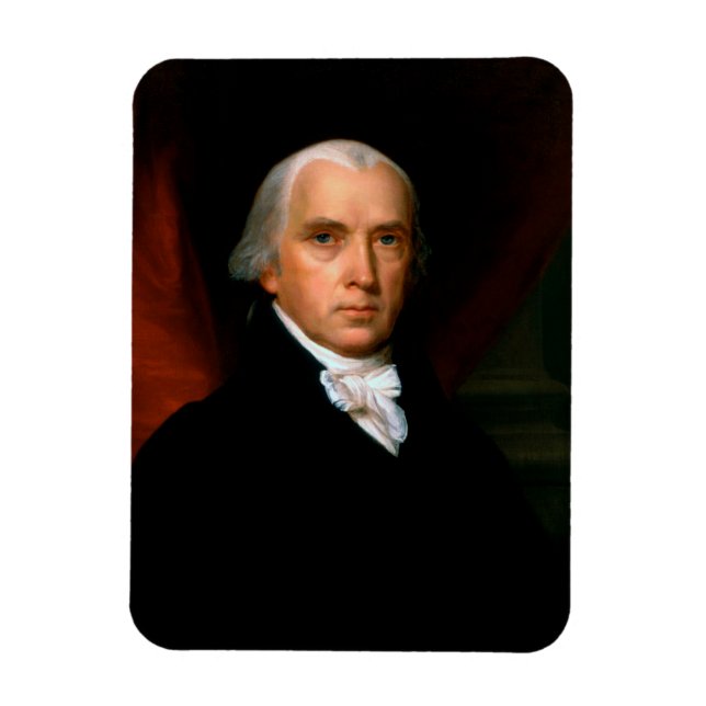 Magnet Flexible James Madison le 4ème président : Amérique colonia (Vertical)