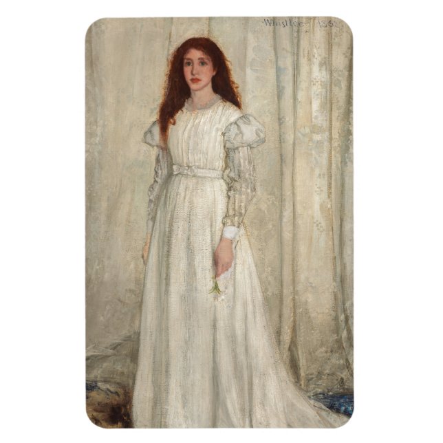 Magnet Flexible James Whistler - Symphonie en blanc no 1 (Vertical)