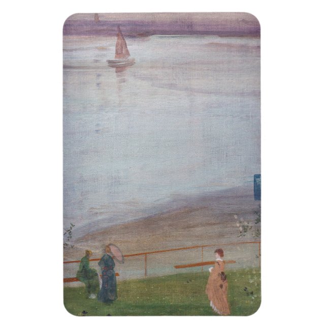 Magnet Flexible James Whistler - Variations en violet et vert (Vertical)