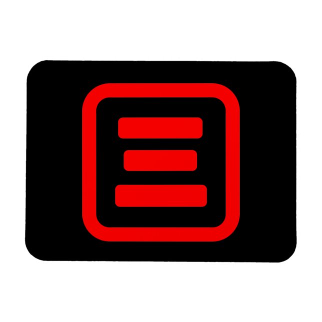 Magnet Flexible Japonais Numéro trois 三 (Horizontal)