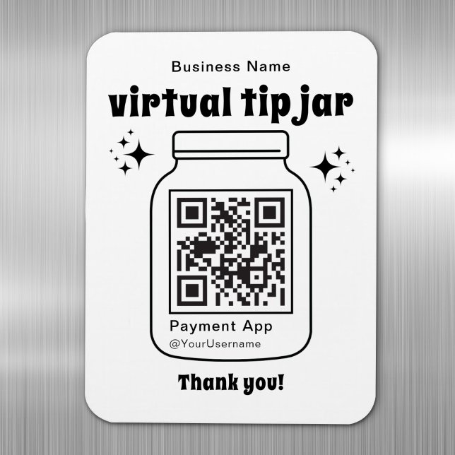Magnet Flexible Jar de conseil virtuel avec code QR (Créateur téléchargé)
