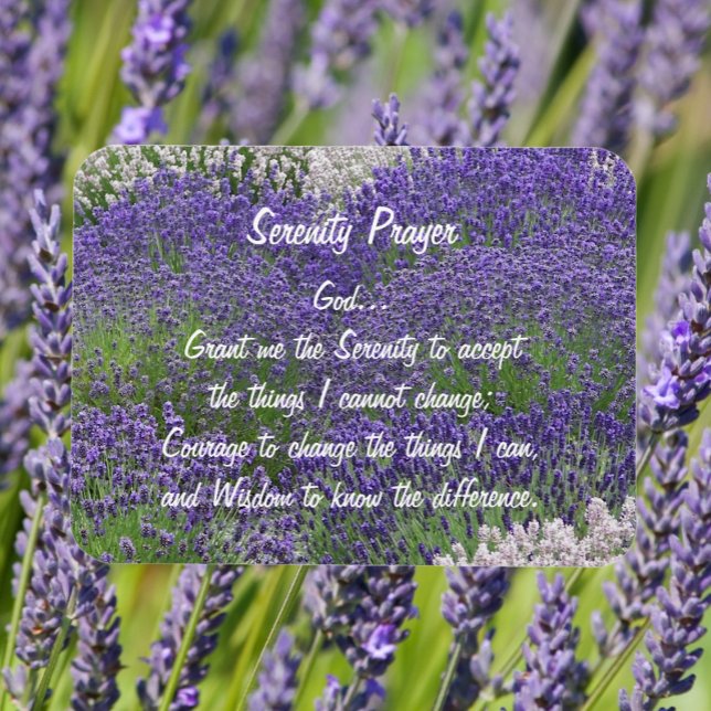 Magnet Flexible Jardin de prière de sérénité inspirant (Lavender Field Background)