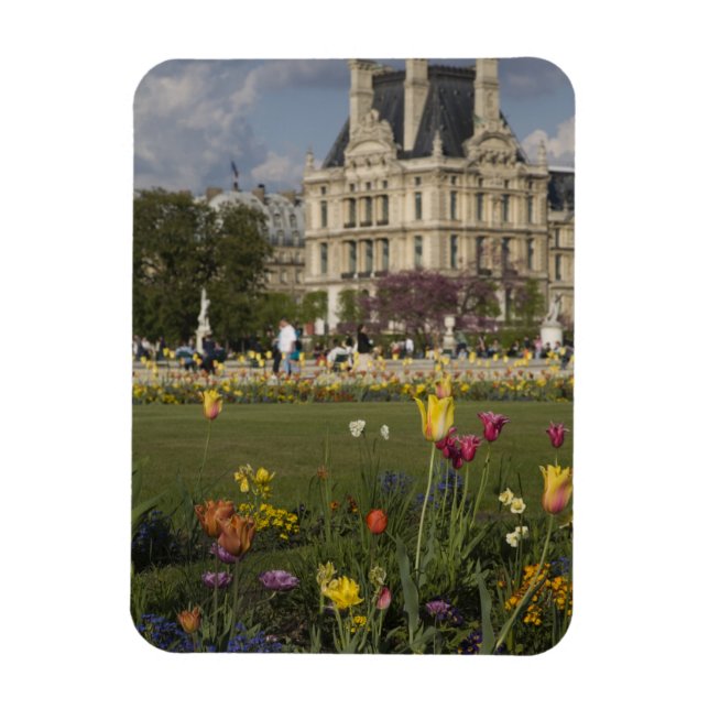 Magnet Flexible Jardin des Tuileries, Louvre, Paris, France (Vertical)