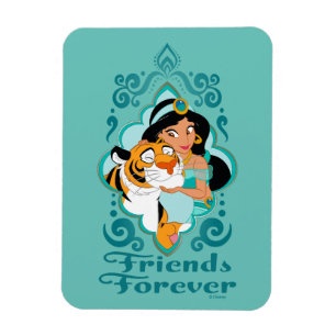 Magnet Flexible Jasmine et Rajah "Amis pour toujours"