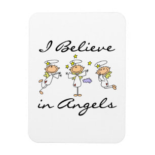 Magnet Flexible Je crois au T-shirts et aux cadeaux d'anges