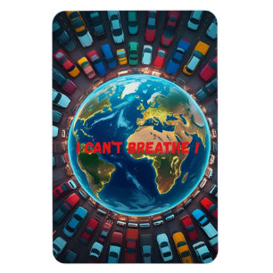 Magnet Flexible Je ne peux pas respirer - pollution De l'environne