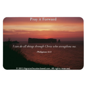 Magnet Flexible Je peux faire tout la citation de bible de choses