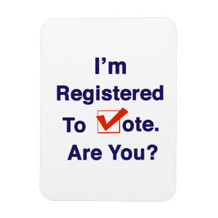 Magnet Flexible Je suis inscrit au vote 2026