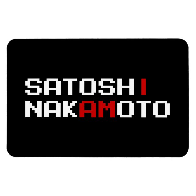 MAGNET FLEXIBLE JE SUIS SATOSHI NAKAMOTO (Horizontal)