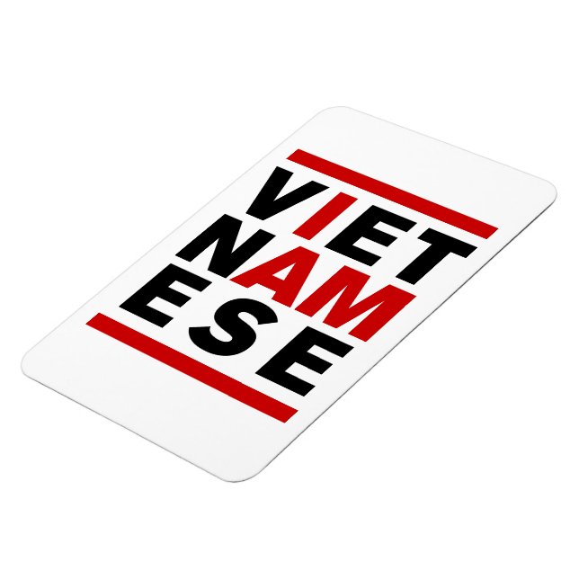 MAGNET FLEXIBLE JE SUIS VIETNAMAIS (Côté Gauche)