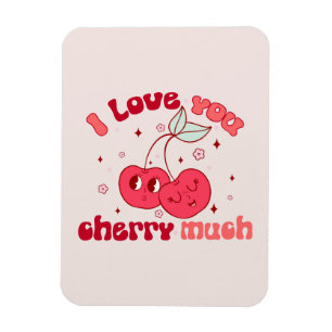 Magnet Flexible Je T'Aime Beaucoup Cherry
